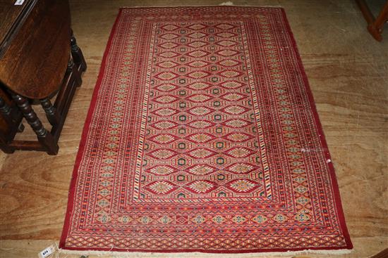 Caucasian red ground rug(-)